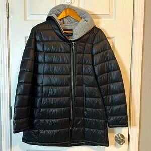 Sam Edelman women’s Large black zipper puffer jacket